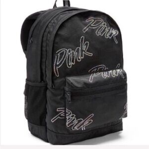 VS PINK Campus Backpack - Black Rhinestone